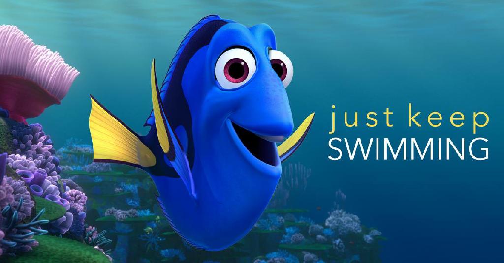 Image result for just keep swimming